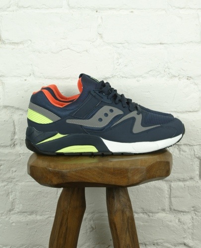 saucony grid 9000 navy citron